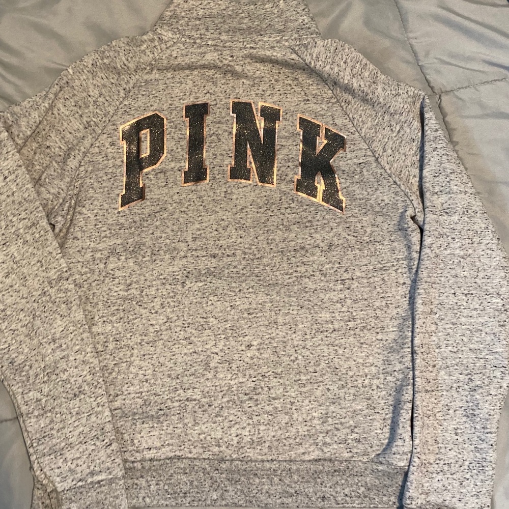 Pink Victoria secret half zip